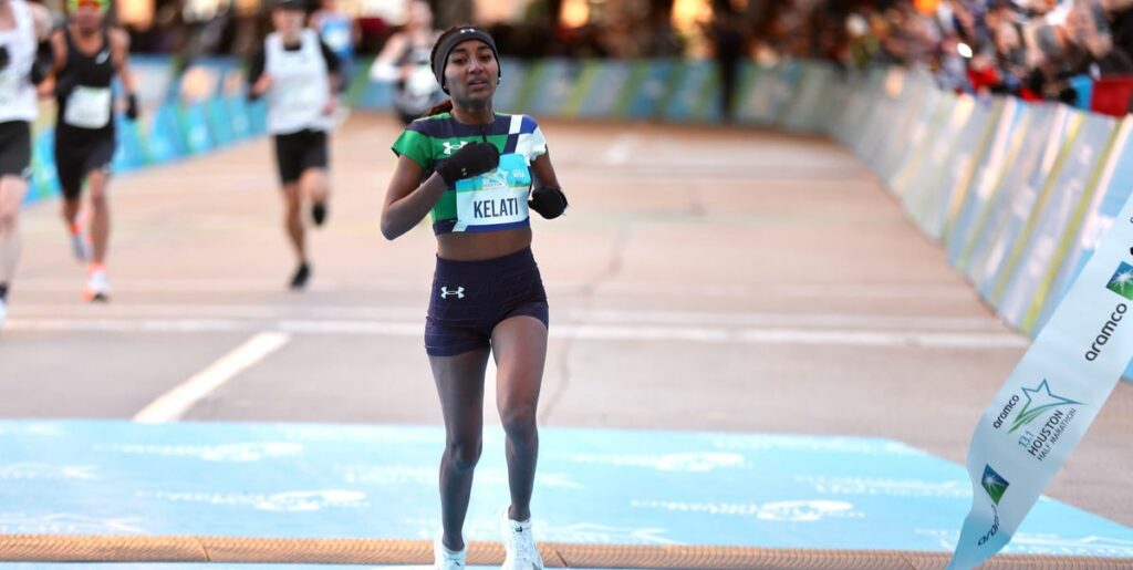 Weini Kelati Sets New Half Marathon American Record In Houston