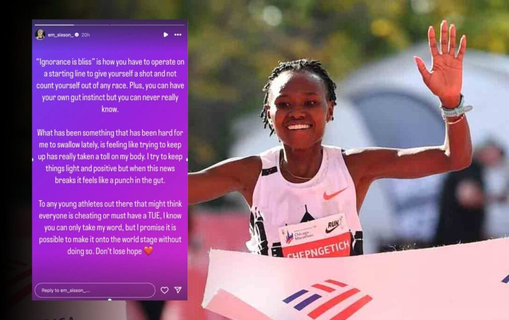 Doping allegations shatter trust in running community following ruth chepngetich's