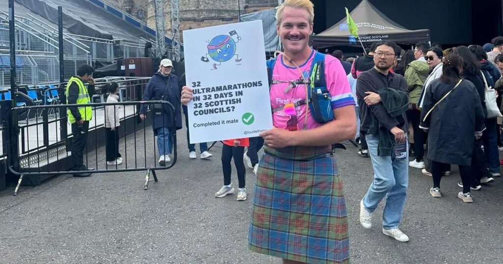 Dumfries ultramarathoner inspires with record breaking run across all 32 scottish